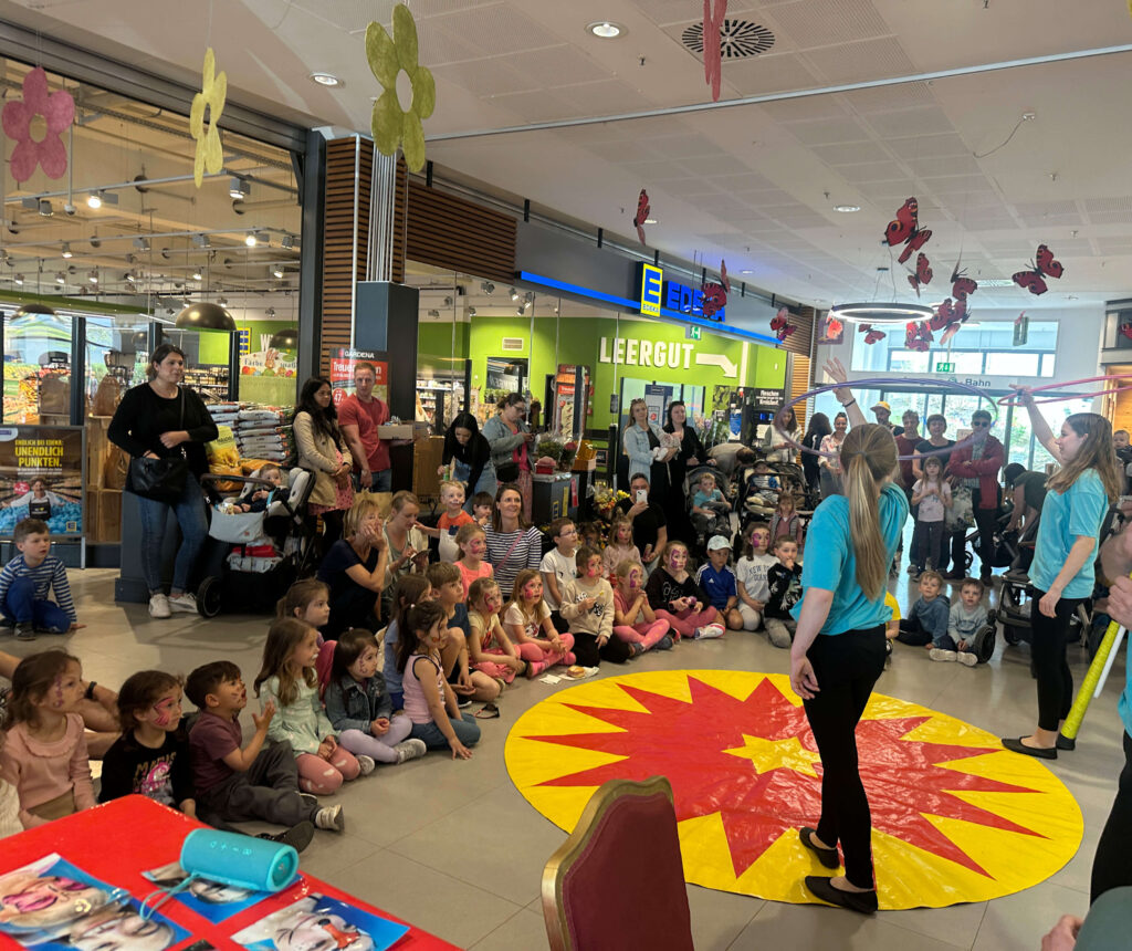 Zirkusspektakel am CityCenter Poing