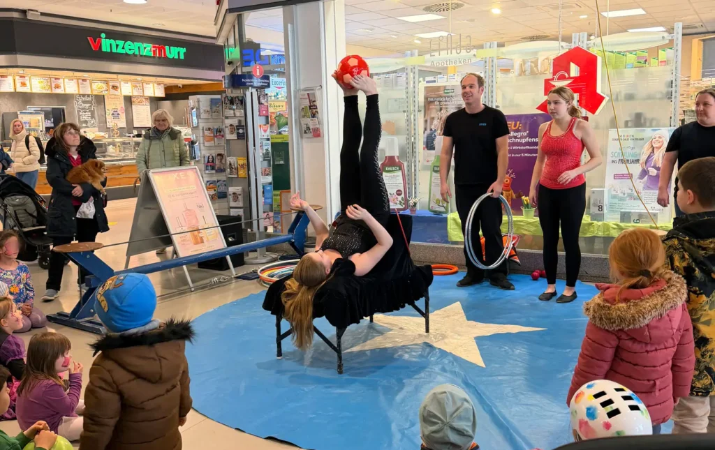 Vorführung Balltrick